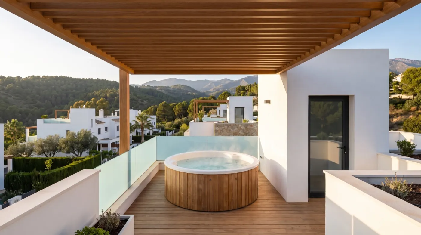 Azotea con solárium y jacuzzi